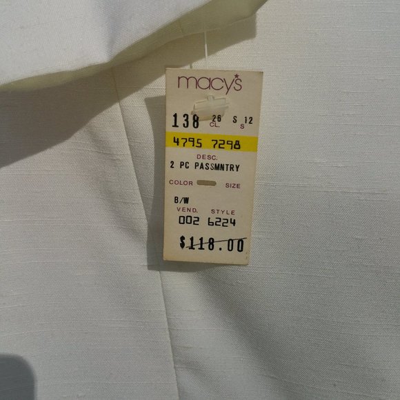 Jacket Skirt size 10 NWT Karen Warren 2 Piece Suit white and black - Picture 7 of 7